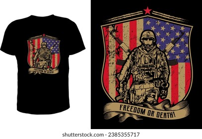 Vector de diseño de camisetas veteranas de los Estados Unidos