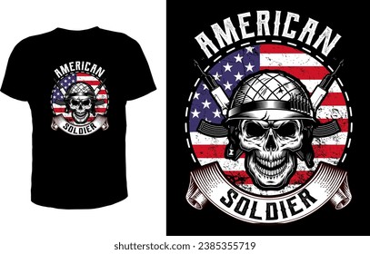 Vector de diseño de camisetas veteranas de los Estados Unidos