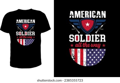 USA Veteran t-shirt design vector