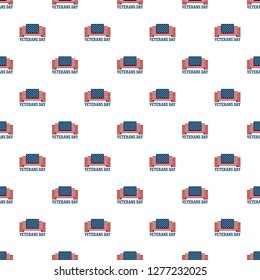 Usa veterans day pattern seamless vector repeat for any web design