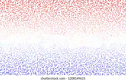 USA Veterans Day stars flying background. Holiday confetti in US flag colors for. Vector illustration. Red blue stars American patriotic backdrop. July 4 cool stardust.