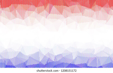 USA Veterans Day stars flying background. Holiday confetti in US flag colors for. Vector illustration. Red blue stars American patriotic backdrop. July 4 cool stardust.