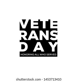 usa veterans day vector in negative space