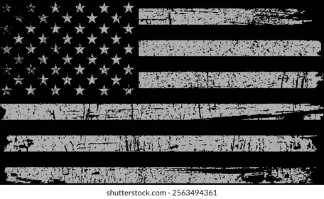 USA Vintage Flag Design Template