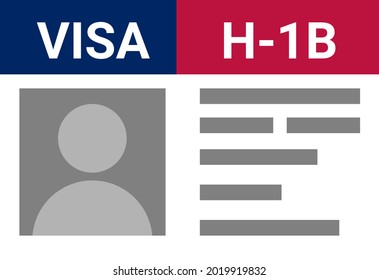 USA viza H-1B. Visa in the United States temporary work for foreign skilled workers in specialty occupation.