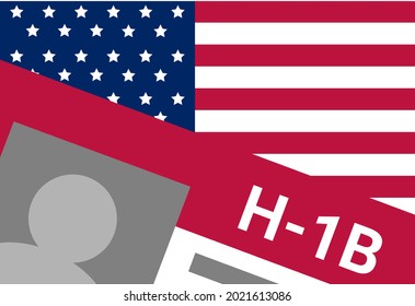 USA viza H-1B. Visa in the United States temporary work for foreign skilled workers in specialty occupation.