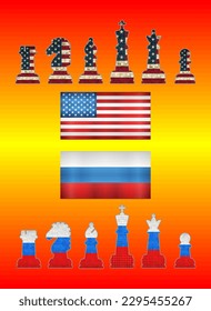 USA vs Russia - Illustration