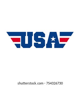 Usa Wing Vector Logo