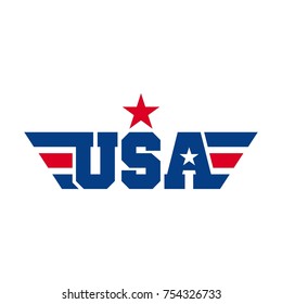 Usa Wing Vector Logo