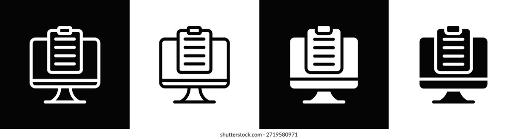 Usabilidad Dual Monochrome Icon Set