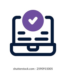 usability dual tone icon. vector icon for your website, mobile, presentation, and logo design.