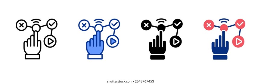 Usability icon sheet multiple style collection