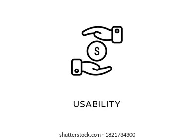 Usability Outline Icons - Stroked, Vectors