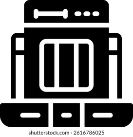 Usability Test Glyph Vector Icon Design