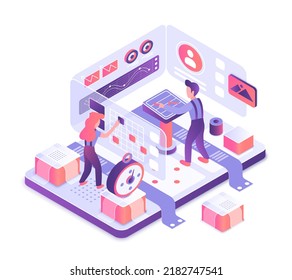 Usability testing process of evaluating final product. User friendly functionality experience evaluation