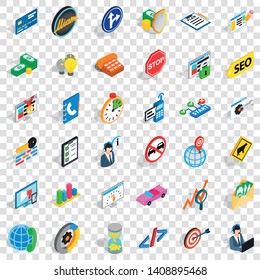 Usable icons set. Isometric style of 36 usable vector icons for web for any design
