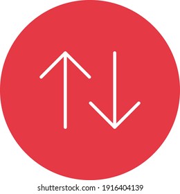 Usage, backup, up down Icon vector image. Can be used for phone and tablet. Suitable for mobile apps, web apps and print media.