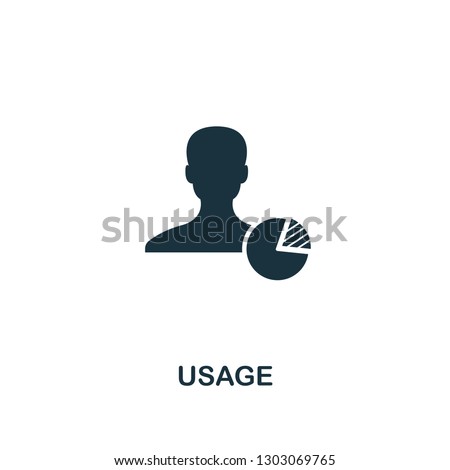 Usage icon. Premium style design, pixel perfect usage icon for web design, apps, software, printing usage.