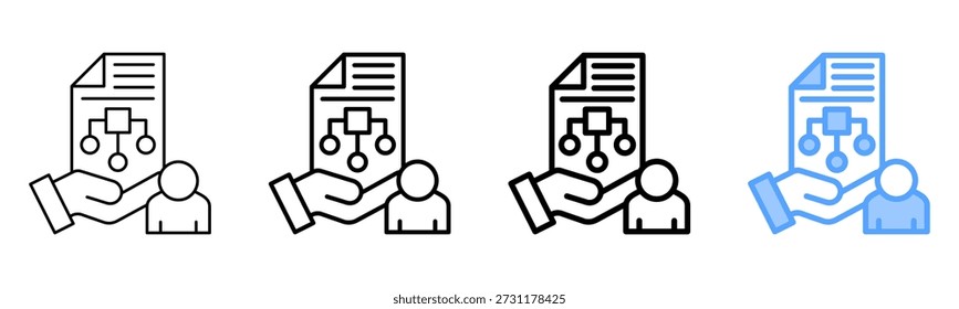 Usage Scenario Icon Different Style Outline Collection Set