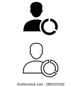 Usage vector icon set. information illustration sign collection. stats symbol.