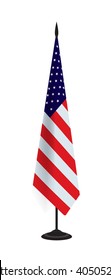 USA's flag on flagstaff