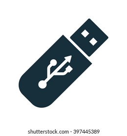 usb 3.0 icon flash drive on white background