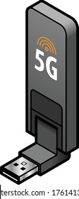 A USB 5G/NR stick/modem to enable mobile high-speed connections.