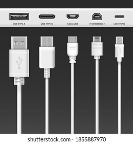 USB cable adapters and phone connector wires