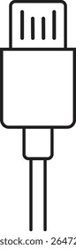 Ícone do conector do cabo USB. USB tipo relâmpago e micro usb telefone carregador vetor isolado fundo transparente. Conecte o símbolo do adaptador. Conector do dispositivo eletrônico. Sinal de carregador de smartphone.