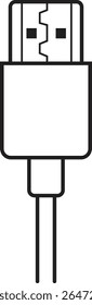Ícone do conector do cabo USB. USB tipo relâmpago e micro usb telefone carregador vetor isolado fundo transparente. Conecte o símbolo do adaptador. Conector do dispositivo eletrônico. Sinal de carregador de smartphone.