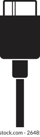 Ícone do conector do cabo USB. USB tipo relâmpago e micro usb telefone carregador vetor isolado fundo transparente. Conecte o símbolo do adaptador. Conector do dispositivo eletrônico. Sinal de carregador de smartphone.
