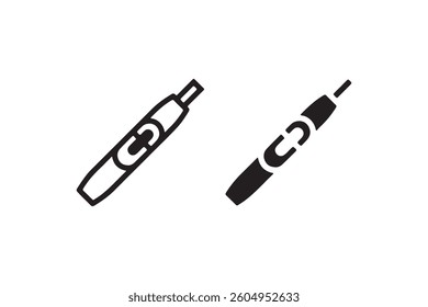 USB cable connector icons black and white Vector