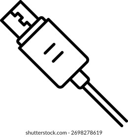 USB-Kabelanschluss-Gliederungssymbol
