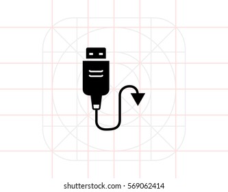 USB cable icon