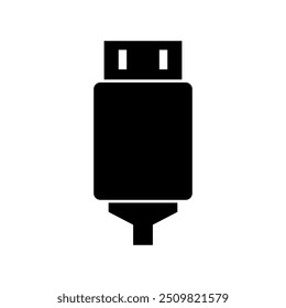 Icono de cable USB ilustrado sobre fondo