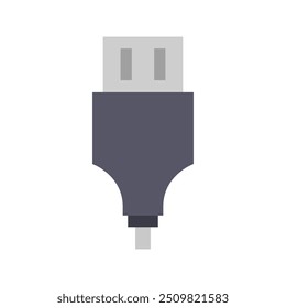 Icono de cable USB ilustrado sobre fondo