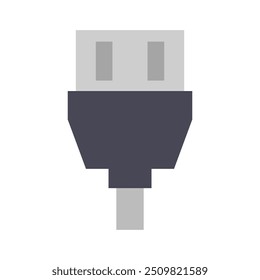 Usb cable icon illustrated on background