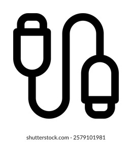 USB Cable Icon in Line Style