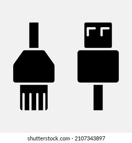USB Cable icon is made to complement your design needs, such as flyers, mobile and web applications and others.
