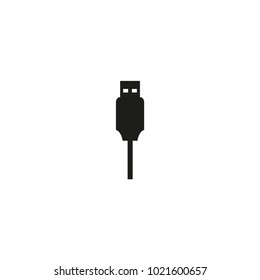 usb cable icon. sign design