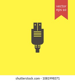 usb cable. usb cable icon. sign design. Vector EPS 10
