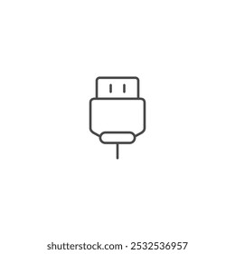 USB cable icon symbol vector illustration