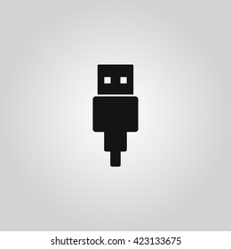 Usb cable icon vector