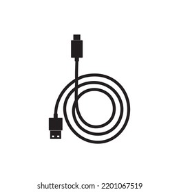 Usb cable icon vector illustration