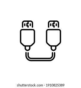 Usb Cable icon in vector. Logotype