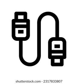 usb cable icon for your website, mobile, presentation, and logo design.