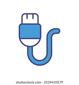 USB-Kabel-Symbole, Vektorgrafik.