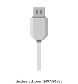 Usb cable illustrated on background