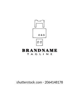 usb cable logo cartoon icon design template modern isolated vector illustration