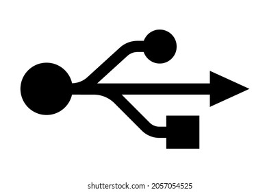 USB Cable Plugs Symbol vector